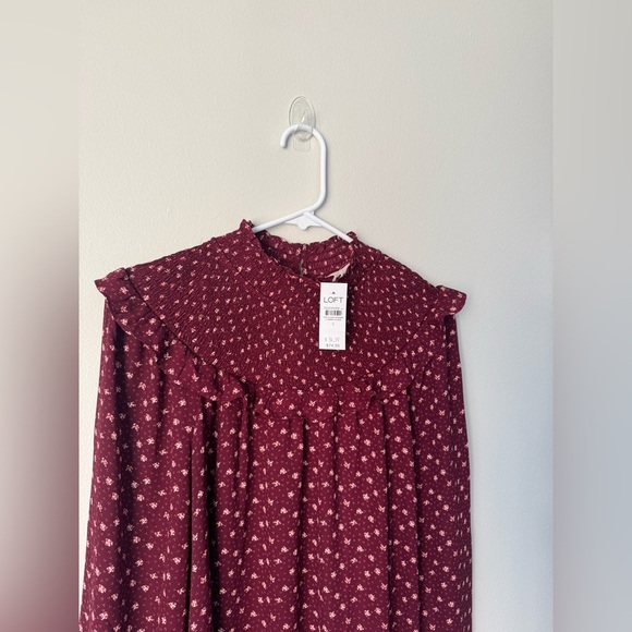 Monarch Ruffle Smocked Yoke Blouse Size S - Picture 5 of 11